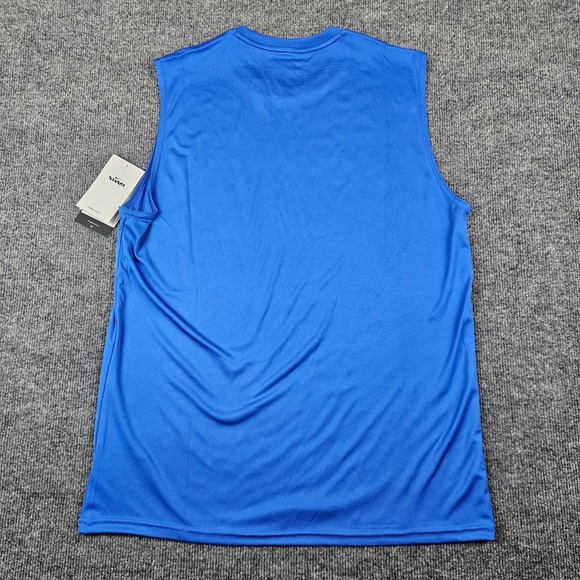 Nike Dri FIT Tank Top Men's M Hydroguard Blue Sleeveless Athletic Shirt‎ UPF 40+ - Picture 2 of 7